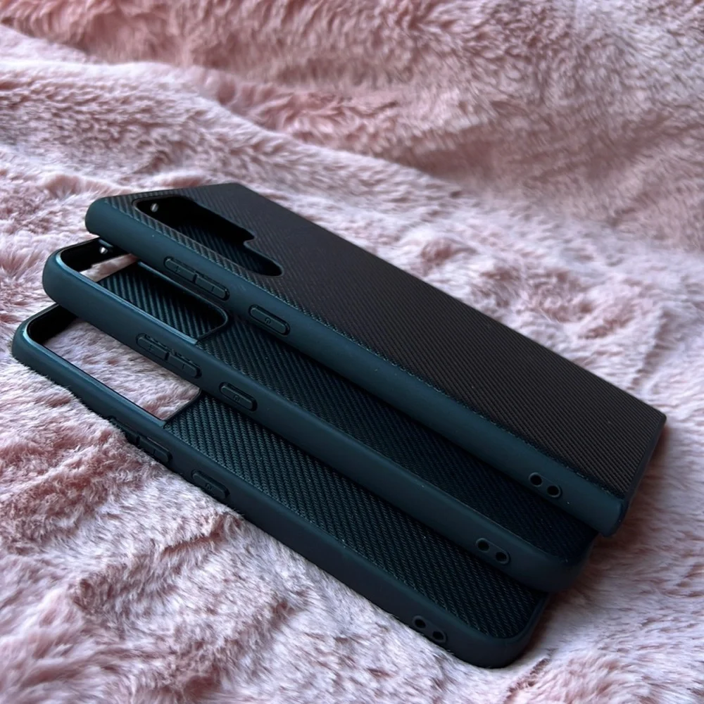 For Samsung Galaxy S22,S22plus,S22 ultra phone case plastic/leather carbon fiber